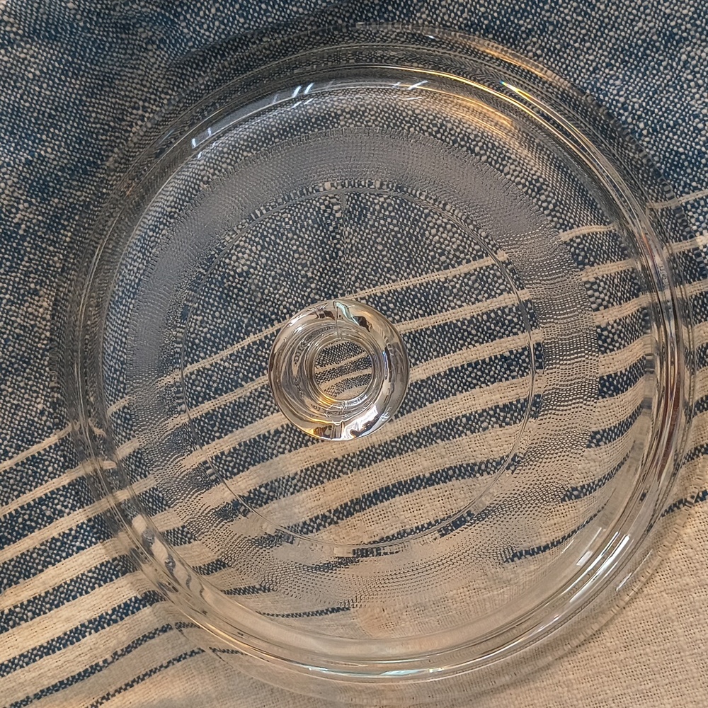 Clear Glass Round Lid